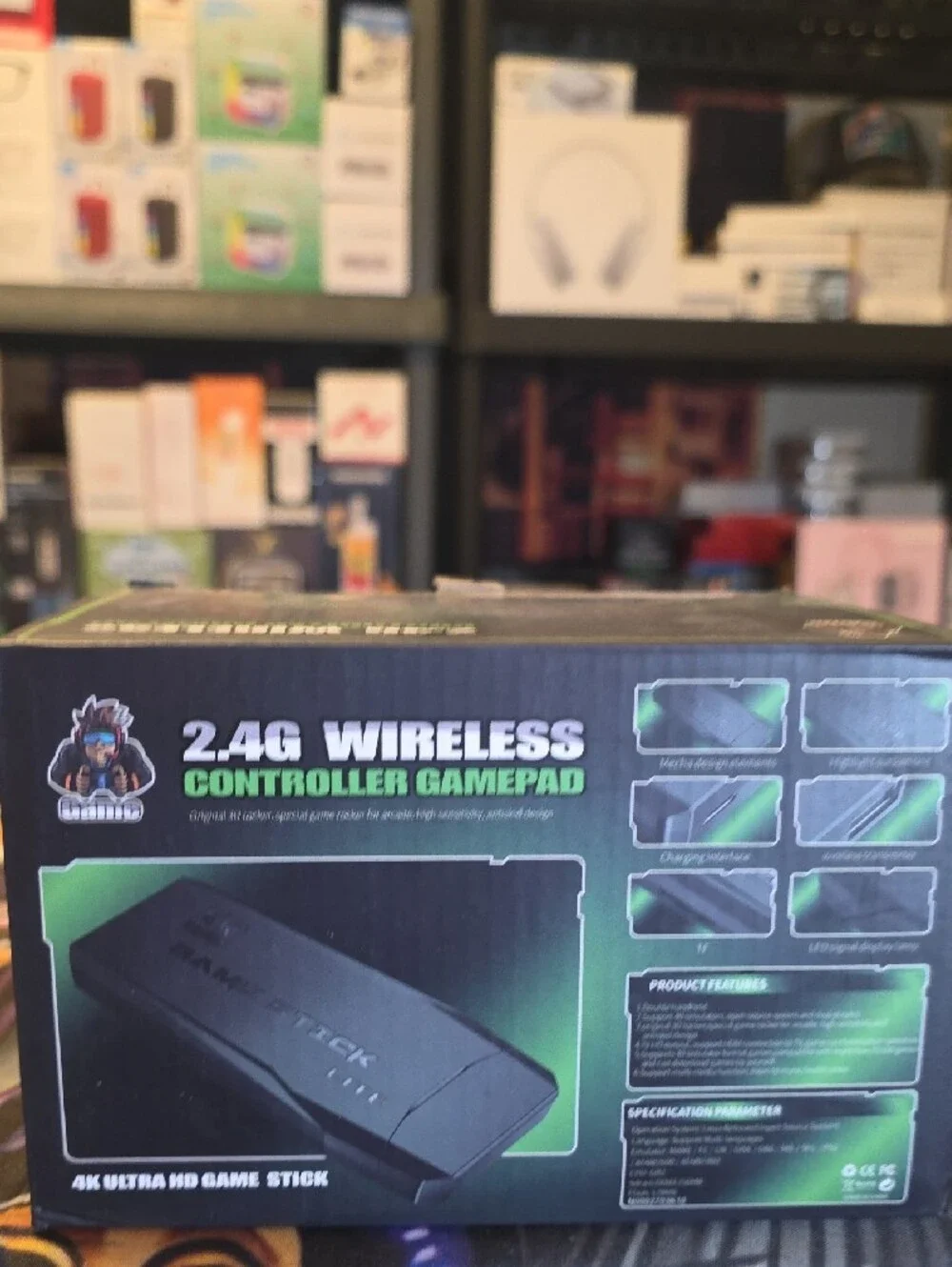 2.4G Wireless Controller Gamepad Adapter - Black 2000+ Games